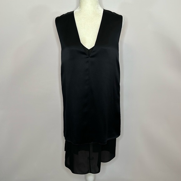 T by Alexander Wang Black Slip Dress - Picture 1 of 9